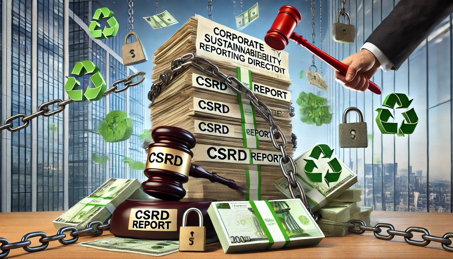 Conceptual image of CSRD compliance