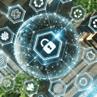 Security lock illustration